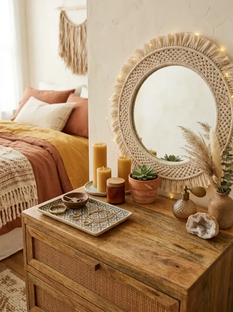26. Style Your Dresser Top Like a Curated Vignette