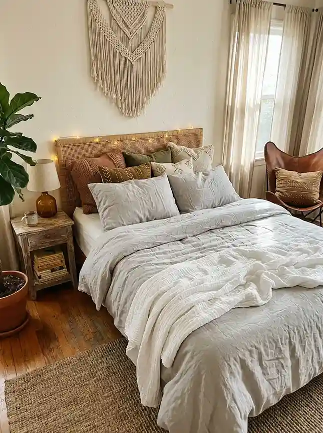 5. Use Linen or Cotton Gauze Bedding Never Polyester