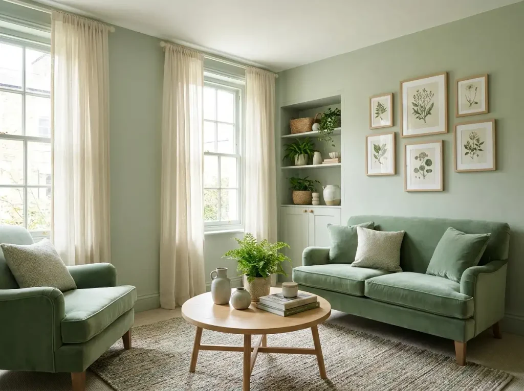8 Pale sage and soft green