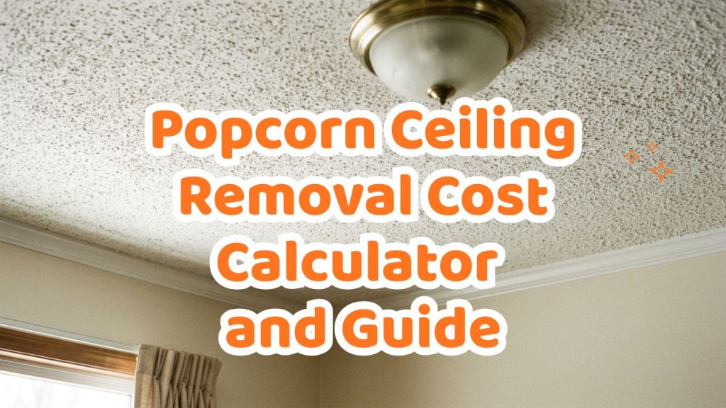 Popcorn Ceiling Removal Cost Calculator