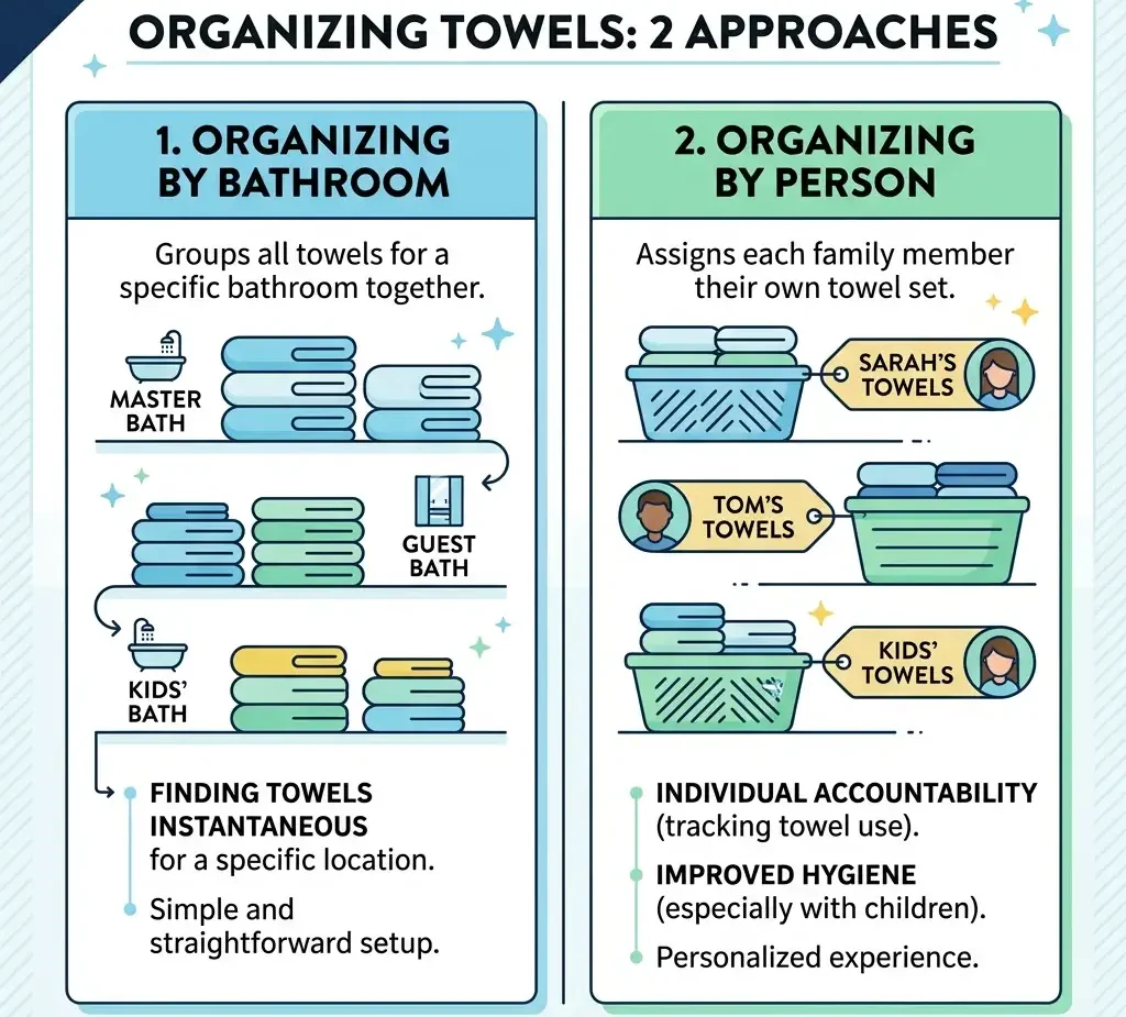 11. Organize Towels by Person or by Bathroom edited