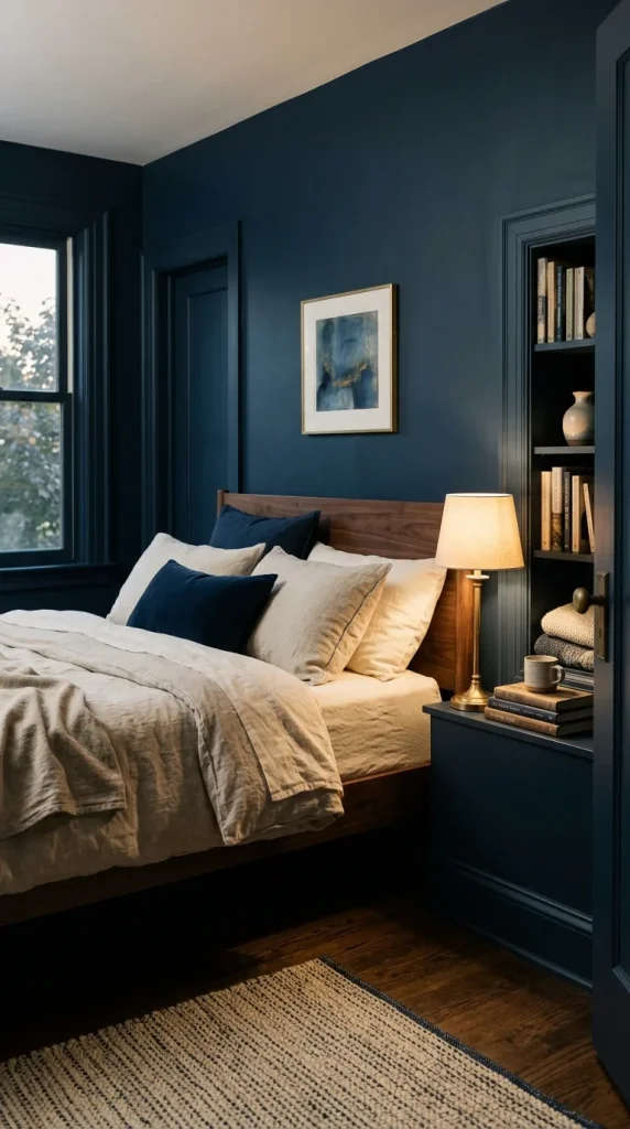 12. Go Tonal With a Single Dark Color on Walls