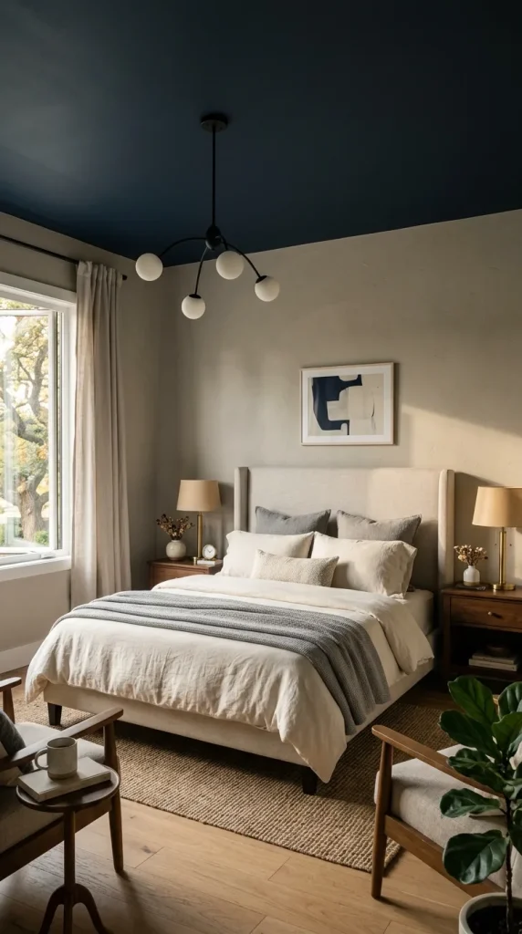 16. Add a Dark Painted Ceiling to a Room