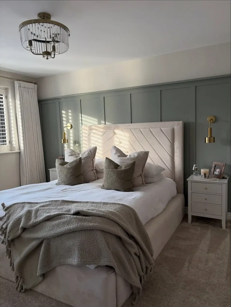 16. Sage Board and Batten Guest Bedroom