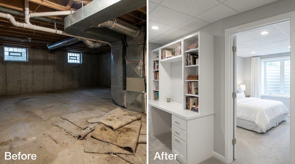 2 Dark Unused Space to Home Office and Guest Suite