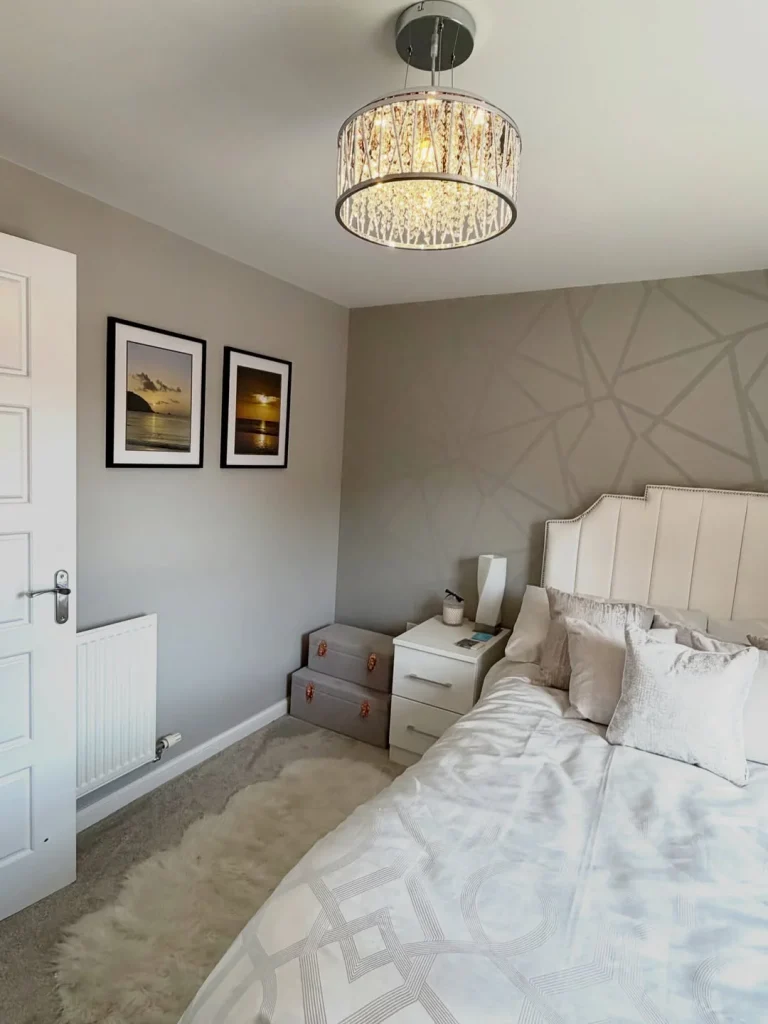 5 Two Matching Frames Side by Side on a Plain Bedroom Wall